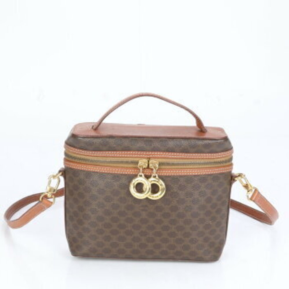 Celine Macadam vanity bag circle logo crossbody carry ON